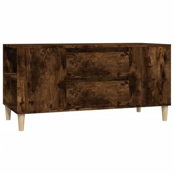 Kundfavorit vidaXL Tv-bänk rökfärgad ek 102x44,5x50 cm konstruerat trä