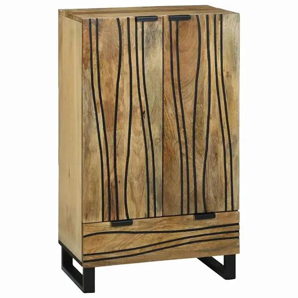 Expressleverans vidaXL Highboard Brun 60 x 33 x 100 cm massivt mangoträ