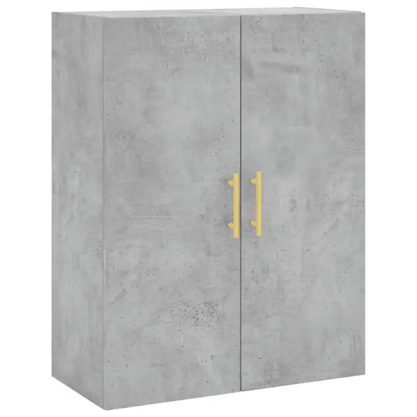 vidaXL Väggskåp betonggrå 69,5x34x90 cm Rabatt