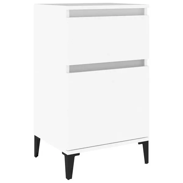 vidaXL Sängbord vit 40x35x70 cm Extra rabatt