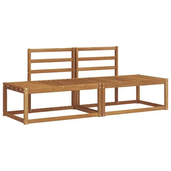 I lager vidaXL Utomhussoffset 2 pcs Naturfärg 182,5 x 63 x 73 cm
