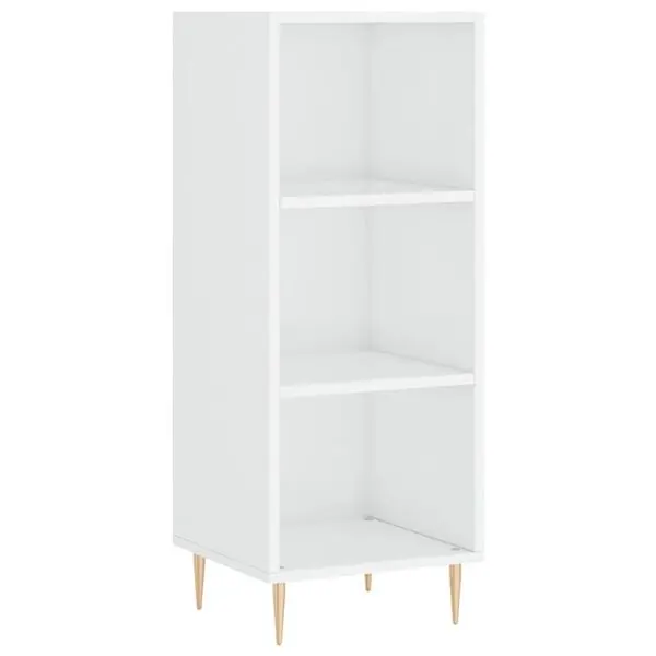 vidaXL Skåp vit högglans 34,5x32,5x90 cm konstruerat trä Beställ nu
