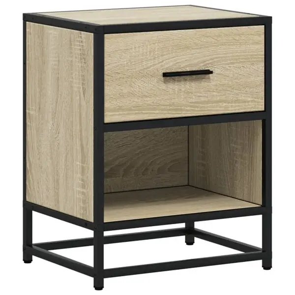 Erbjudandepris vidaXL Sängbord sonoma-ek 40x31x50 cm konstruerat trä