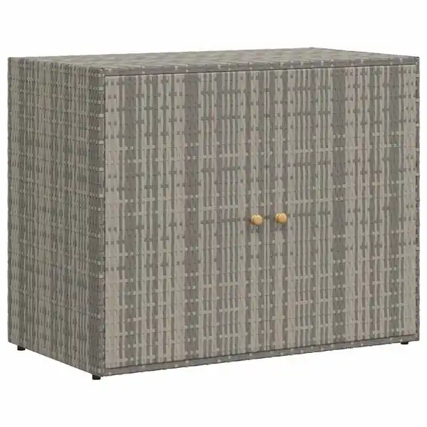 Beställ idag vidaXL Trädgårdsskåp grå 100x55,5x80 cm konstrotting