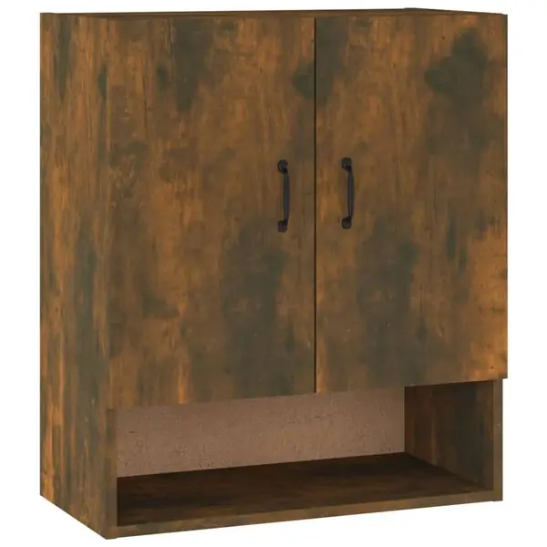 Outlet vidaXL Väggskåp rökfärgad ek 60x31x70 cm konstruerat trä