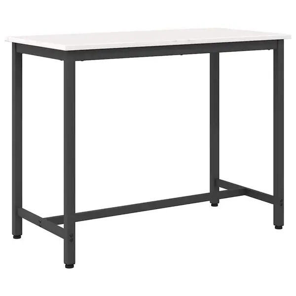 vidaXL bord Vit 100 x 50 x 77 cm Konstruerat trä och stål Beställ idag