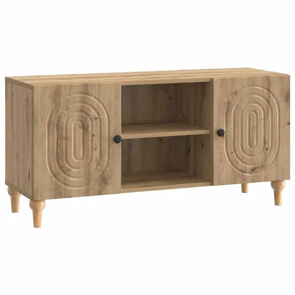 vidaXL TV-skåp Artisan-ek 102 x 34,5 x 50 cm Konstruerat trä Säker betalning