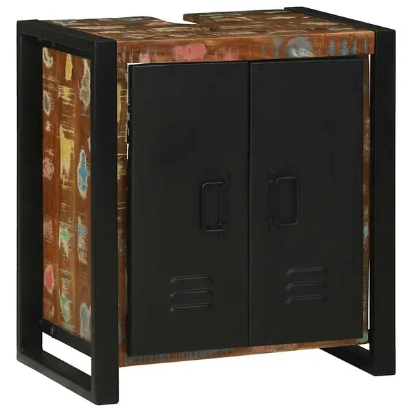 vidaXL Diskbänksskåp Brun 55 x 35 x 60 cm Solid återvunnen trä Beställ nu
