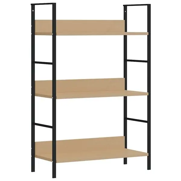 vidaXL Bokhylla 3 hyllor ek 60x27,6x90,5 cm konstruerat trä Billig