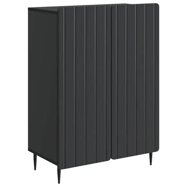 Bästa pris vidaXL Sideboard Svart 66 x 34,5 x 92 cm Konstruerat trä