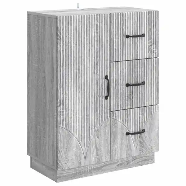 Erbjudande vidaXL Sideboard Grå sonoma-ek 66 x 34,5 x 87 cm Konstruerat trä