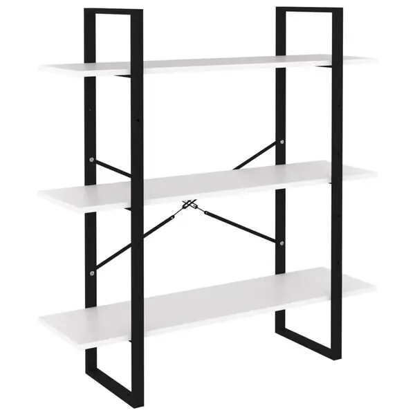 Lågt pris vidaXL Bokhylla vit 100x30x105 cm konstruerat trä