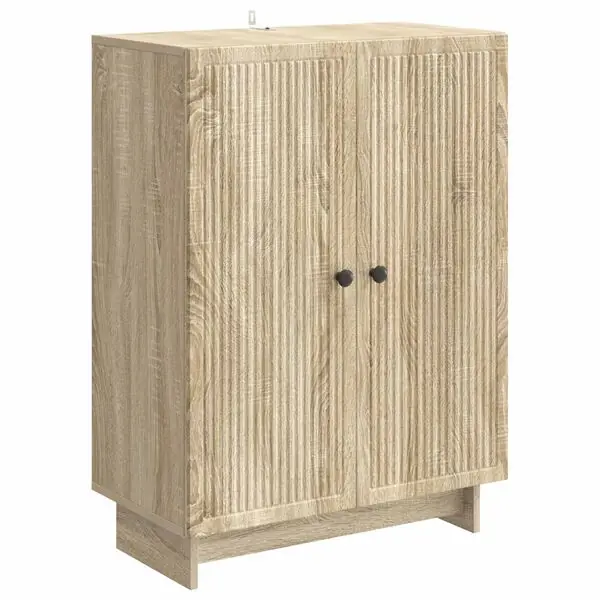 vidaXL Sideboard Sonoma-ek 66 x 34,5 x 90 cm Konstruerat trä Lågt pris