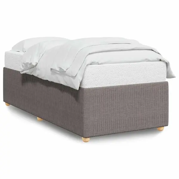 Extra rabatt vidaXL Sängram utan madrass Taupe 80x200cm tyg
