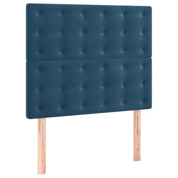 vidaXL Sänggavel mörkblå 80x5x118/128 cm sammet Handla nu