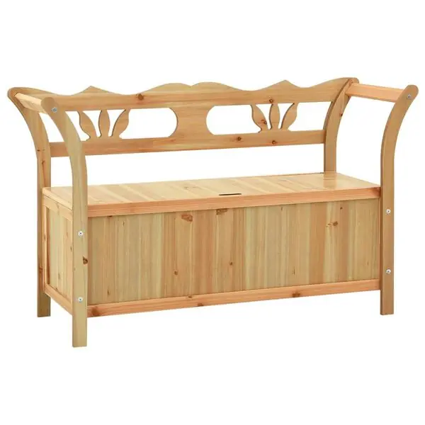 Erbjudandepris vidaXL Trädgårdsbänk 107x45x75,5 cm massivt granträ