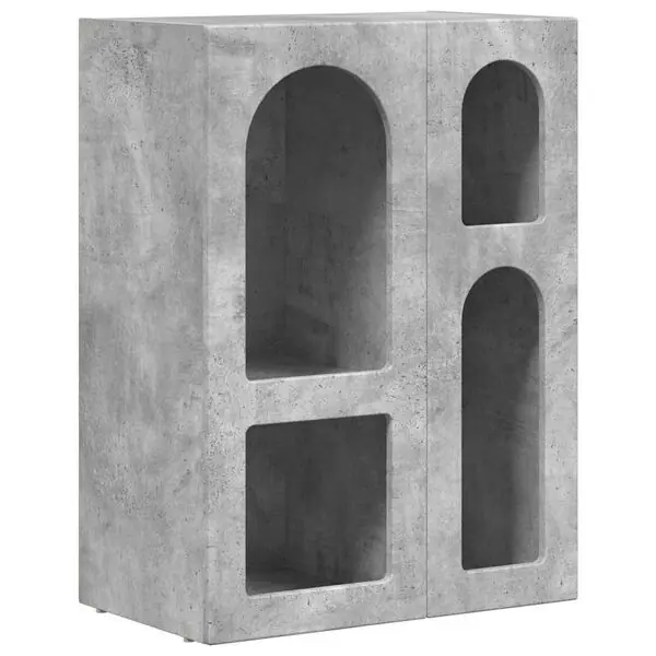 vidaXL Sideboard Betonggrå 59 x 35 x 80.5 cm Konstruerat trä Rabatt