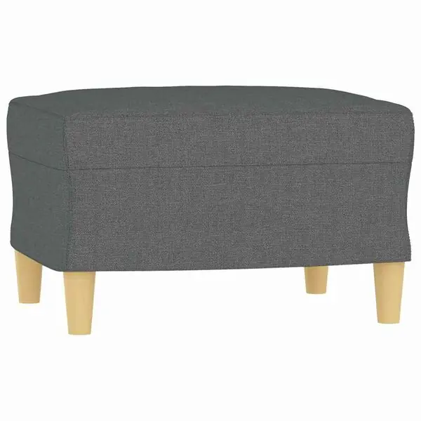 vidaXL Fotpall mörkgrå 60x50x41 cm tyg Rabatter