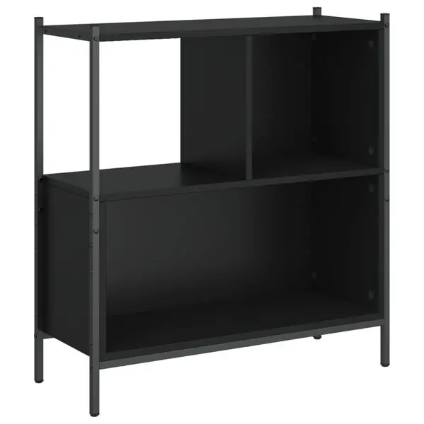 Reapris vidaXL Bokhylla svart 72x28x77,5 cm konstruerat trä