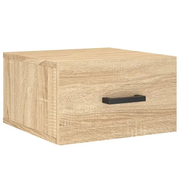 Nyhet vidaXL Väggmonterat sängbord sonoma-ek 35x35x20 cm