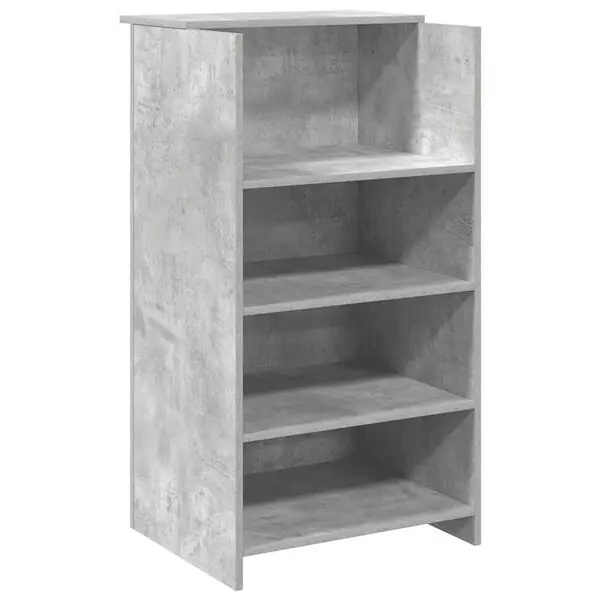 vidaXL Receptionsdisk betonggrå 55x50x103,5 cm konstruerat trä Snabb frakt