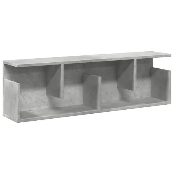 Expressleverans vidaXL Väggskåp 100x20x30 cm betonggrå konstruerat trä