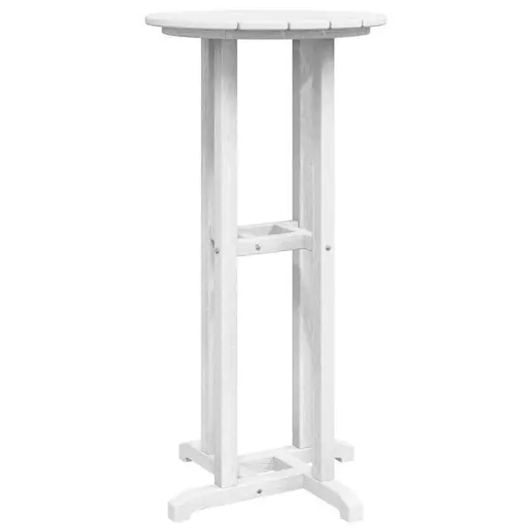 vidaXL Barbord Vit 55 x 55 x 107 cm polyeten Begränsat antal