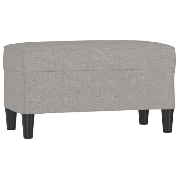 Extra rabatt vidaXL Bänk ljusgrå 70x35x41 cm tyg