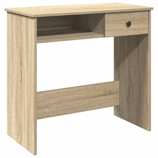 Erbjudande vidaXL Skrivbord sonoma-ek 80x40x75 cm konstruerat trä
