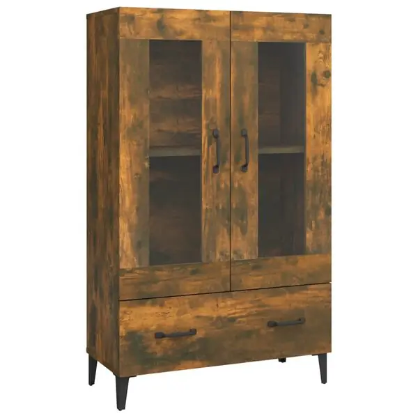 vidaXL Skåp Rökfärgad ek 70x31x115 cm konstruerat trä Endast denna vecka
