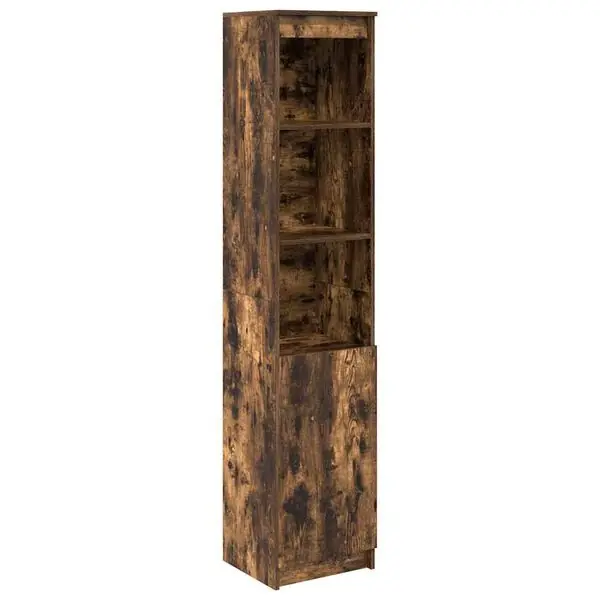 Utförsäljning vidaXL Highboard rökt ek 37,5x35x180 cm konstruerat trä