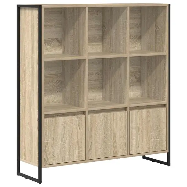Premium vidaXL Bokskåp 2 pcs Sonoma 99,5 x 30 x 108 cm Konstruerat trä