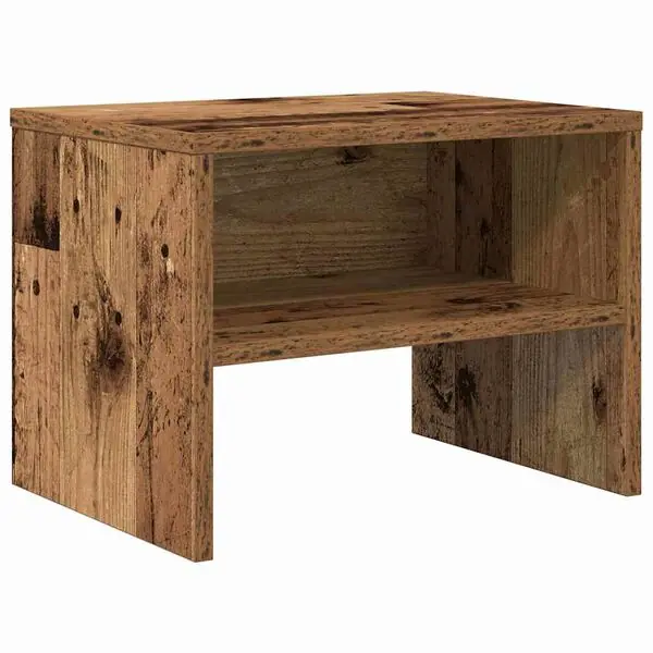 vidaXL Nattduksbord Gammalt trä 40 x 40 x 30 cm Konstruerat trä Erbjudande