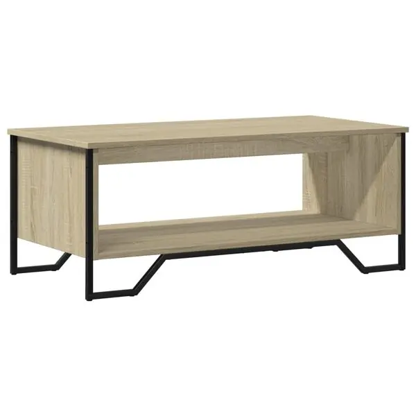 vidaXL Soffbord sonoma-ek 100x51x40 cm konstruerat trä Kundfavorit