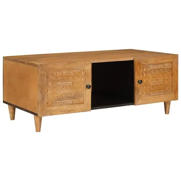 Säker betalning vidaXL Kaffeebord Ljusbrun 100 x 54 x 40 cm Konstruerat trä