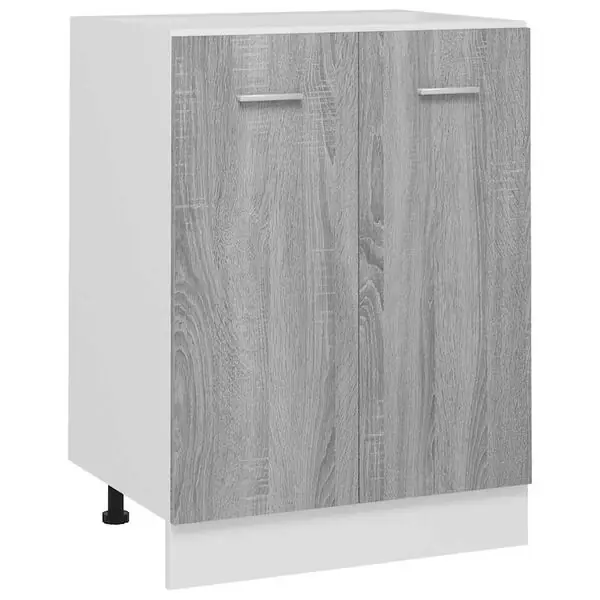 Begränsad tid vidaXL Underskåp &lLyon&r grå 60x46x81,5 cm konstruerat trä