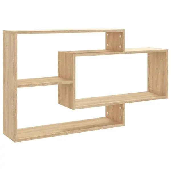 vidaXL Vägghyllor sonoma-ek 104x20x58,5 cm konstruerat trä Beställ nu