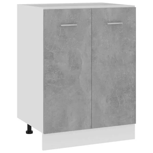 vidaXL Underskåp &lLyon&r betonggrå 60x46x81,5 cm konstruerat trä Populärt val