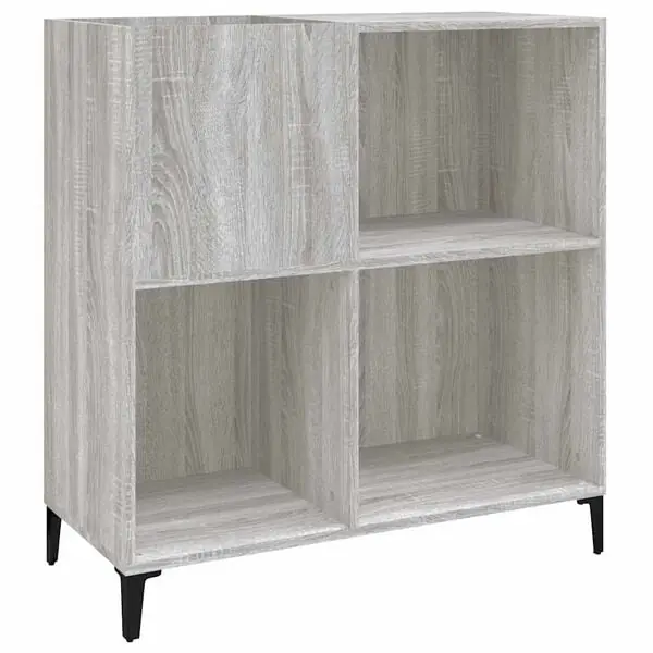 Sista chansen vidaXL Stereobänk grå sonoma 84,5x38x89 cm konstruerat trä