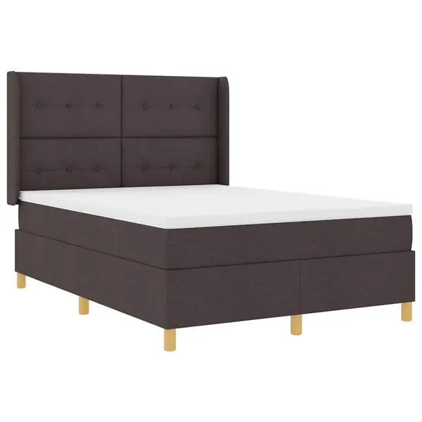 Bästa pris vidaXL Bäddfjäder med LED-ljusslingor Brun 140 x 190 cm tyg