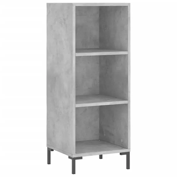 vidaXL Skänk betonggrå 34,5x32,5x90 cm konstruerat trä Rea