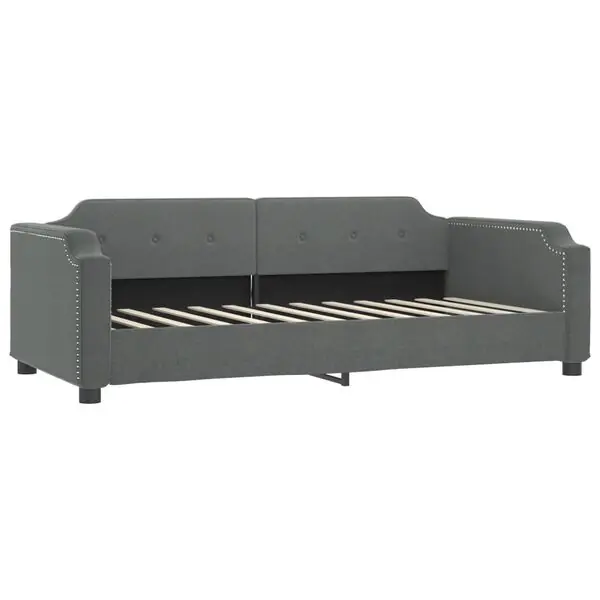 vidaXL Dagbädd mörkgrå 100x190 cm tyg Kundfavorit