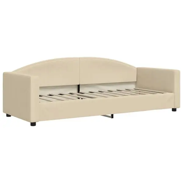 vidaXL Dagbädd gräddvit 80x200 cm tyg Billigare