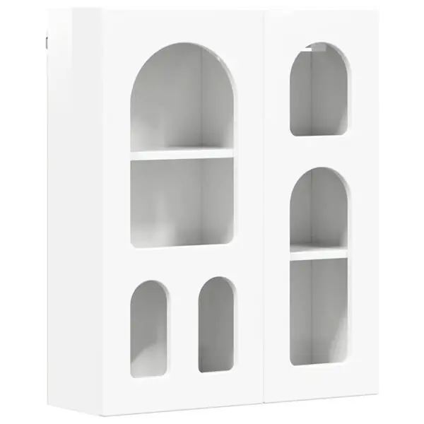 vidaXL Hängande skåp Högblanka vita 59 x 20 x 71.5 cm Konstruerat trä Begränsat antal