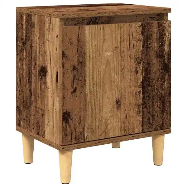 vidaXL Nattduksbord Gammalt trä 40 x 30 x 50 cm Konstruerat trä Populär