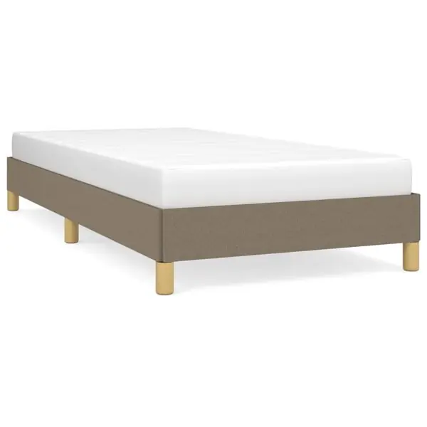 vidaXL Sängram utan madrass Taupe 80x200cm tyg Snabb leverans