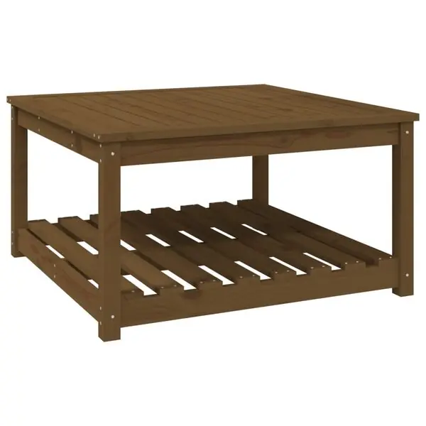 Nedsatt pris vidaXL Trädgårdsbord honungsbrun 82,5x82,5x45 cm massiv furu