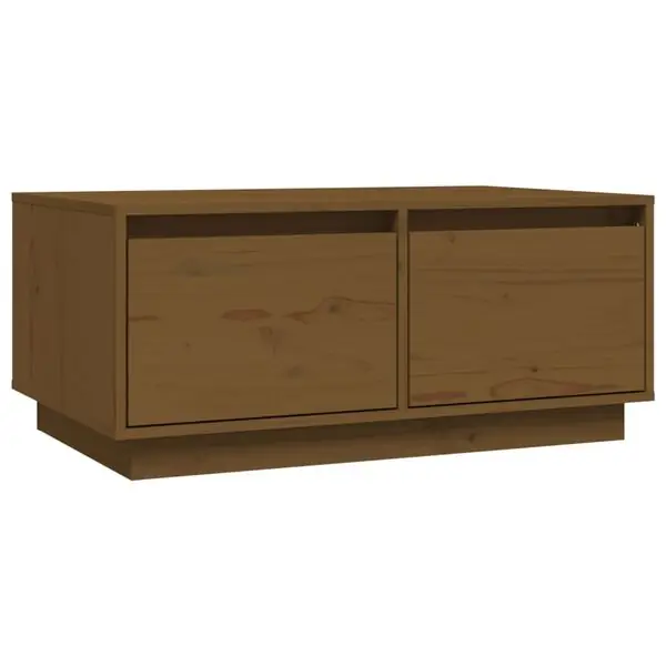 vidaXL Soffbord honungsbrun 80x50x35 cm massiv furu Reapris