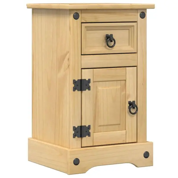 vidaXL Sängbord Corona 35x32,5x58 cm massiv furu Beställ nu