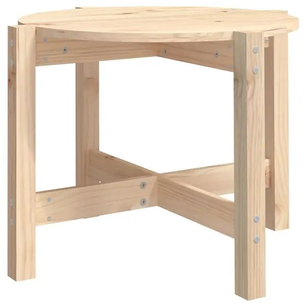 vidaXL Soffbord Ø 62,5x45 cm massiv furu Endast denna vecka